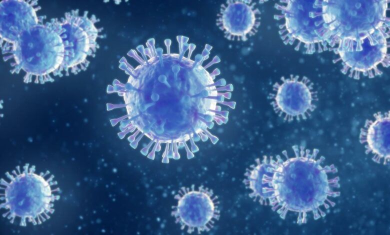 coronavirus blue