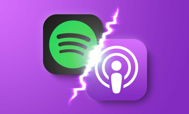 spotify vs apple podcasts feature