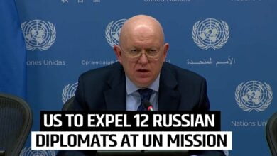 us expels 12 diplomats from russia's mission to un, moscow calls its hostile action