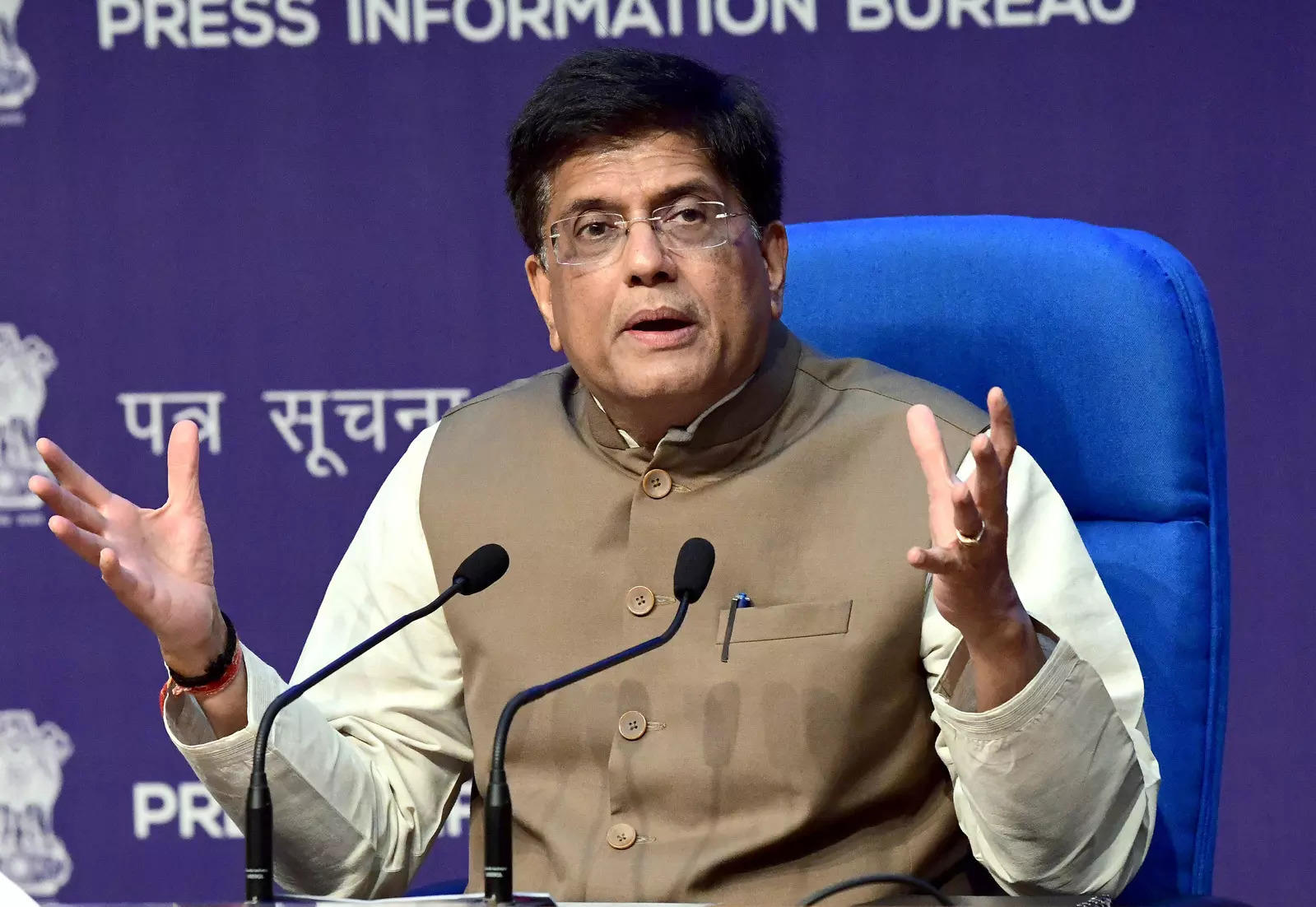 india wants to capture the world market to become a $30 trillion economy very soon: piyush goyal.