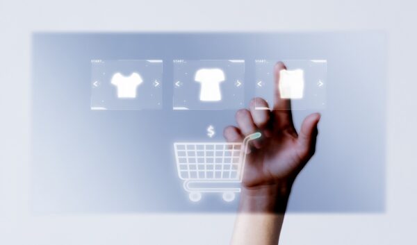 person adding clothes cart closeup online shopping campaign 1