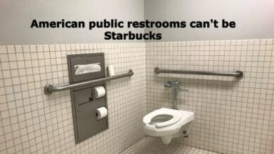 american public restrooms can't be starbucks