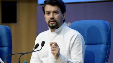 the union minister for information broadcasting youth affairs and sports shri anurag singh thakur holding a press conference on cabinet decisions in new delhi on july 22 2021 1