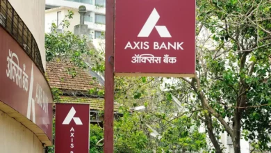 as non-retail investors begin to amass for a government share, axis bank is down 3%.
