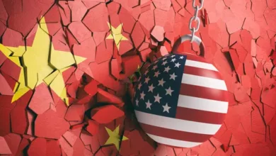 depositphotos 210255004 stock photo america china relations usa flag