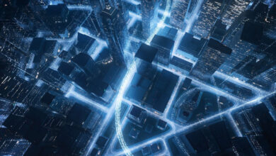 cityscape with glowing data lines1 rm