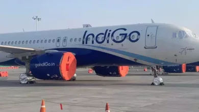 indigo plane aborts take off as engine catches fire passengers safe