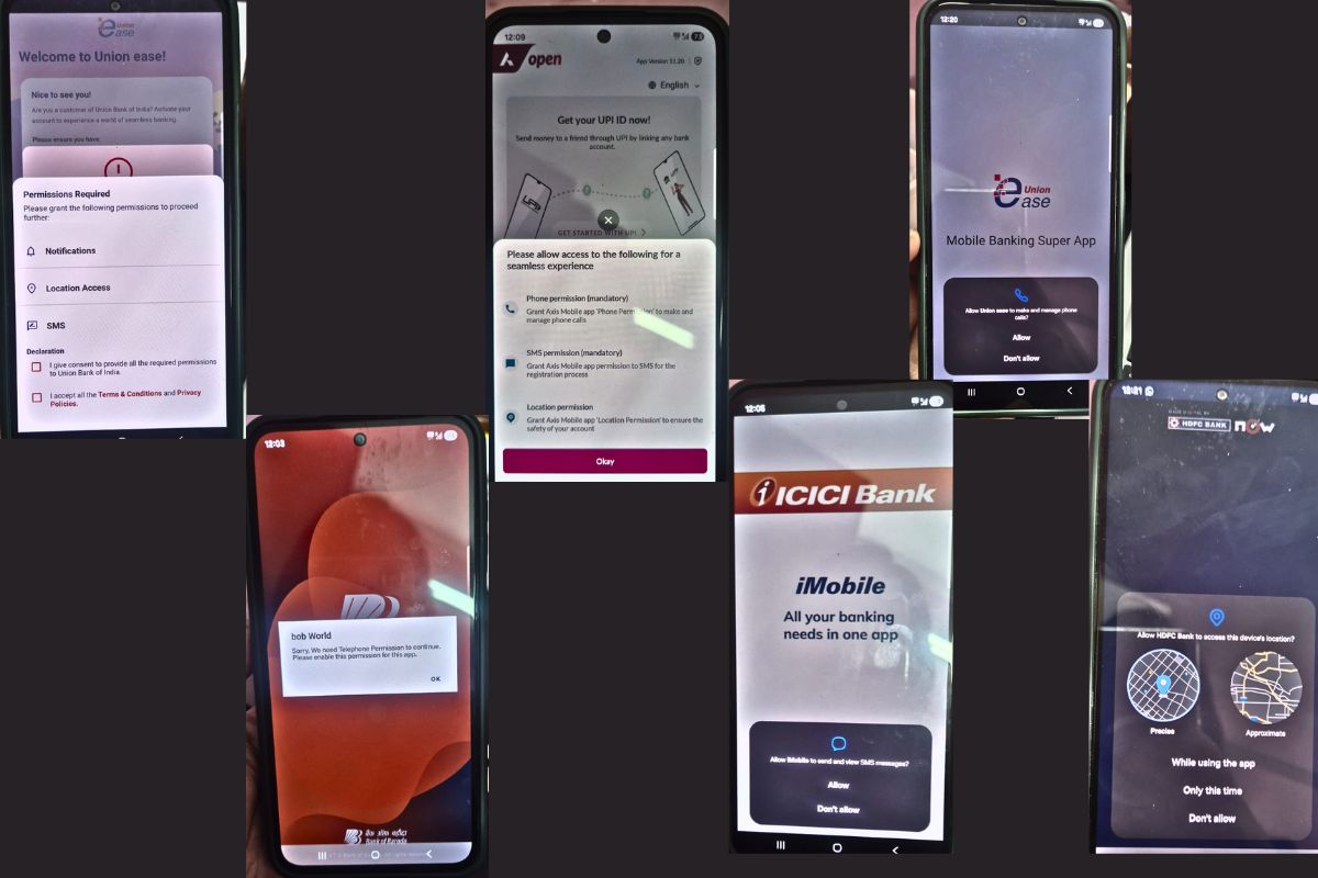 Breach of privacy in Indian Banking apps