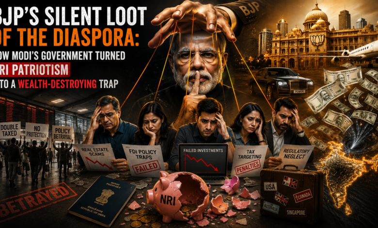BJP’s Silent Loot Of The Diaspora: How Modi’s Government Turned NRI Patriotism Into A Wealth-Destroying Trap