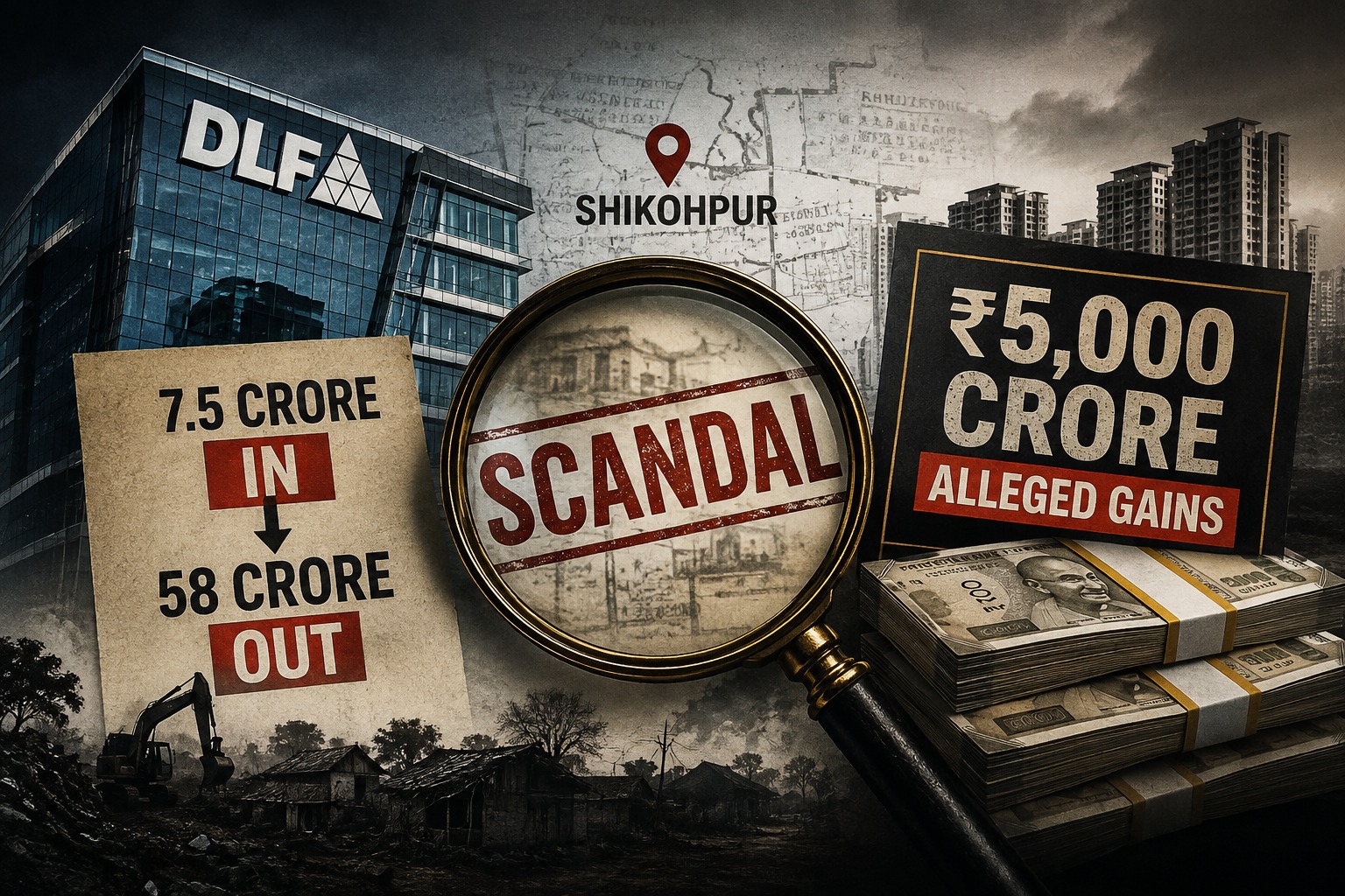7.5 Crore In, 58 Crore Out, ₹5,000 Crore Alleged Gains: Examining DLF's Role In Shikohpur Scandal - Inventiva
