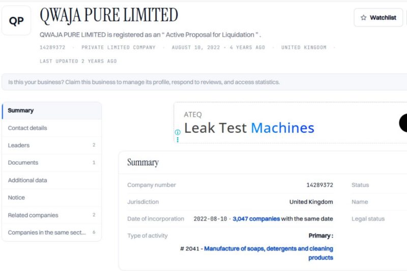 QWAJA PURE LIMITED